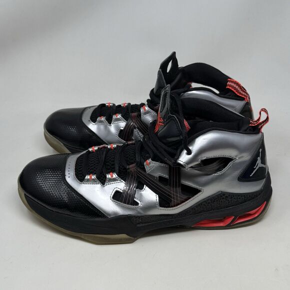 Jordan Melo M9 Basketball Sneakers Mens 12 Sliver Black Carmelo Anthony 2012 - Picture 4 of 15